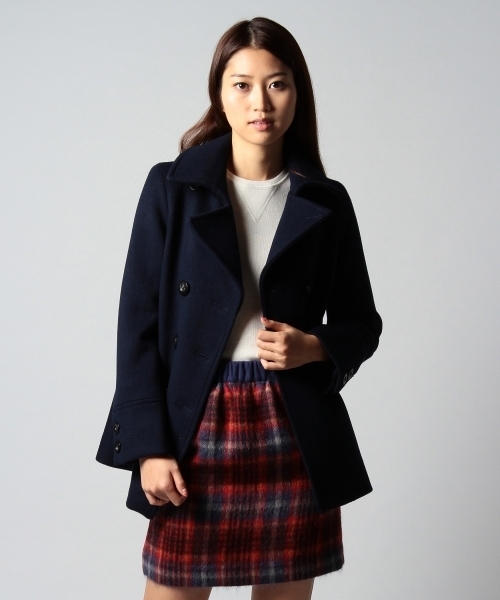 UNITED ARROWS（ユナイテッドアローズ）の「○UAW W/N ピーコート(mg1312uC)◇（ピーコート・レディース・ベージュ/ネイビー/ブラック・40/38/36/34）」の3枚目の写真