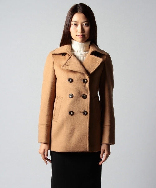 UNITED ARROWS（ユナイテッドアローズ）の「○UAW W/N ピーコート(mg1312uC)◇（ピーコート・レディース・ベージュ/ネイビー/ブラック・40/38/36/34）」の4枚目の写真