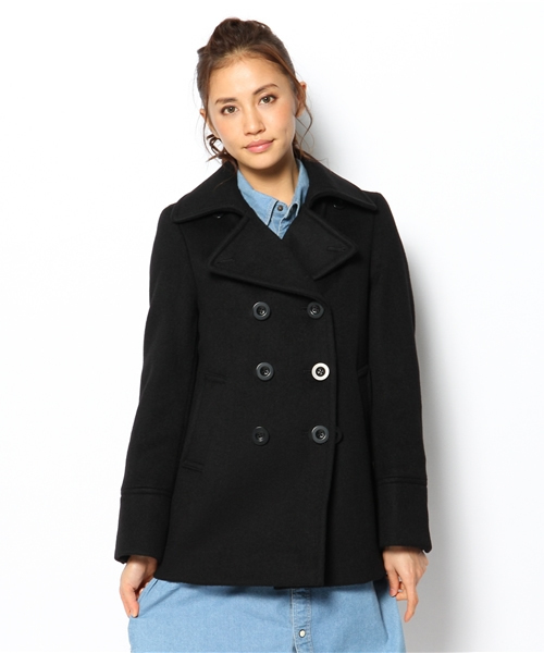 UNITED ARROWS（ユナイテッドアローズ）の「○UAW W/N ピーコート(mg1312uC)◇（ピーコート・レディース・ベージュ/ネイビー/ブラック・40/38/36/34）」の12枚目の写真