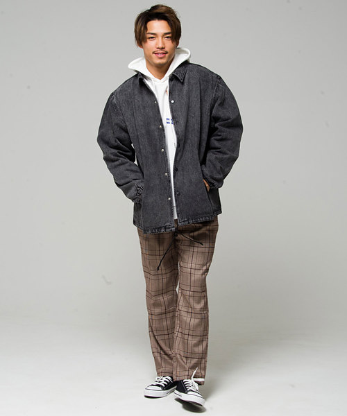 SILVER BULLET（シルバーバレット）の「『vicci/ヴィッチ』チェック柄TRワイドパンツ（その他パンツ・メンズ・ブラック/ブラウン/グレー/ダークブラウン/ネイビー・M/L/XL）」の7枚目の写真