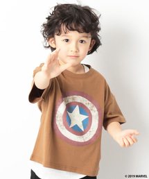 MARVEL | MARVEL キャプテンアメリカアイコンBIGシルエットTシャツ(Tシャツ/カットソー)