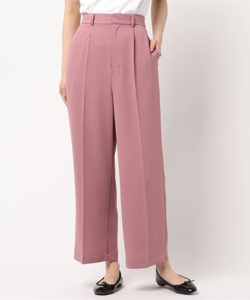 DouDou（ドゥドゥ）の「カラーセンプレパンツ（その他パンツ・レディース・ピンク/ブラウン/グリーン・38/36/37）」の12枚目の写真