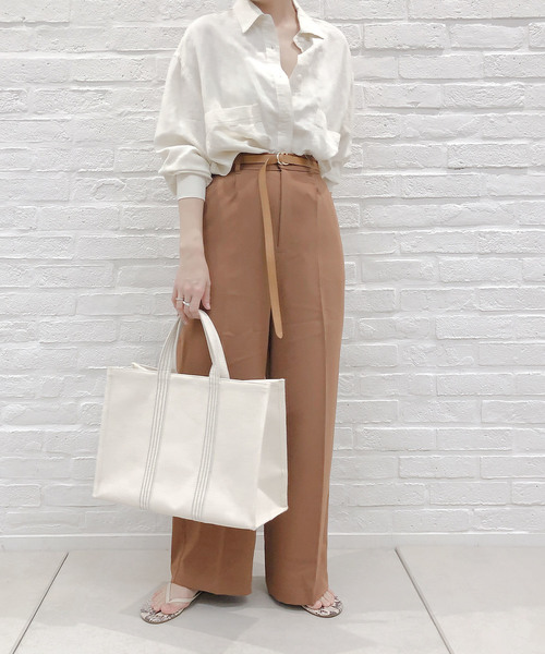 DouDou（ドゥドゥ）の「カラーセンプレパンツ（その他パンツ・レディース・ピンク/ブラウン/グリーン・38/36/37）」の21枚目の写真