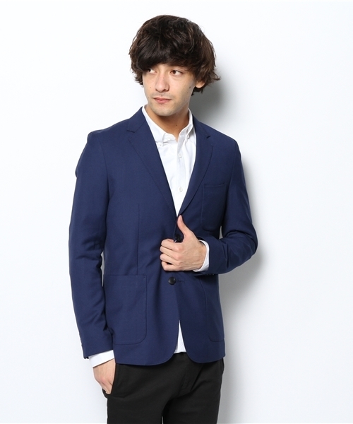 And A（アンドエー）の「3パッチ2Bジャケット（テーラードジャケット・メンズ・ブラック/グリーン/ブルー・42/44）」の12枚目の写真