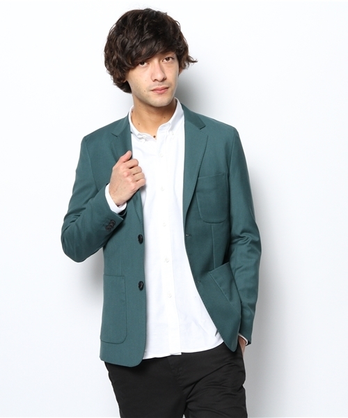 And A（アンドエー）の「3パッチ2Bジャケット（テーラードジャケット・メンズ・ブラック/グリーン/ブルー・42/44）」の5枚目の写真