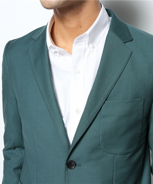 And A（アンドエー）の「3パッチ2Bジャケット（テーラードジャケット・メンズ・ブラック/グリーン/ブルー・42/44）」の6枚目の写真