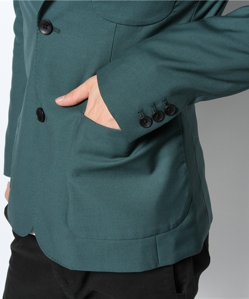 And A（アンドエー）の「3パッチ2Bジャケット（テーラードジャケット・メンズ・ブラック/グリーン/ブルー・42/44）」の7枚目の写真