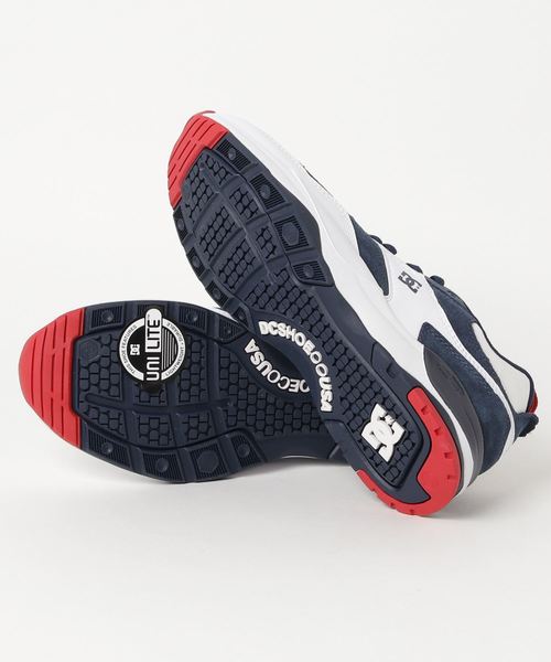 DC SHOES（ディーシーシューズ）の「DC SHOES/ディーシーシューズ E.TRIBEKA/E.トライベッカ（スニーカー・メンズ・ホワイト×ネイビー・26cm/26.5cm/27cm/27.5cm/28cm/25.5cm）」の3枚目の写真
