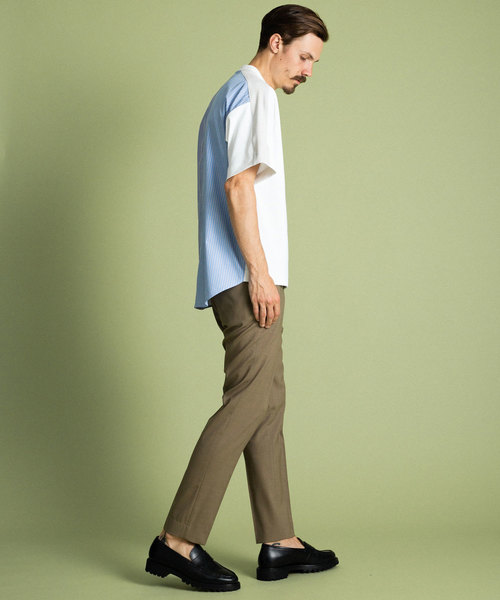 UNITED TOKYO（ユナイテッドトウキョウ）の「ストライプシャツコンビカットソー（Tシャツ/カットソー・メンズ・ホワイト/ネイビー・1/2/3）」の9枚目の写真