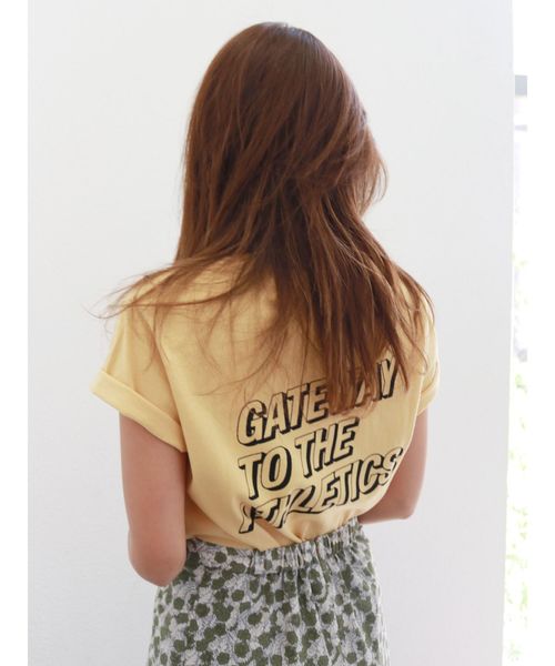 Ungrid（アングリッド）の「バックロゴTee（Tシャツ/カットソー・レディース・オフホワイト/イエロー/ブルー・FREE）」の5枚目の写真