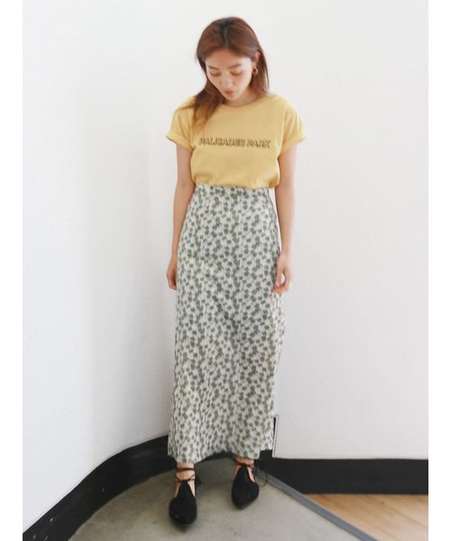 Ungrid（アングリッド）の「バックロゴTee（Tシャツ/カットソー・レディース・オフホワイト/イエロー/ブルー・FREE）」の6枚目の写真