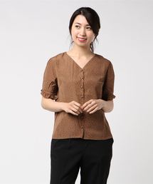 STYLEBLOCK | ポプリンドットプリントブラウス(シャツ/ブラウス)