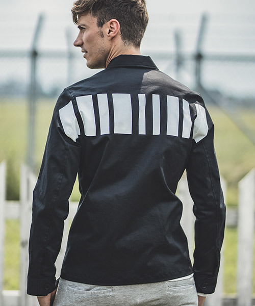 felkod（フィルコッド）の「ms3957-Back Logo Print Military Shirts　ミリタリーシャツ（シャツ/ブラウス・メンズ・カーキ/ブラック・S/M/L）」の3枚目の写真