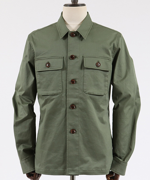 felkod（フィルコッド）の「ms3957-Back Logo Print Military Shirts　ミリタリーシャツ（シャツ/ブラウス・メンズ・カーキ/ブラック・S/M/L）」の12枚目の写真