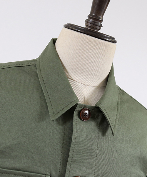 felkod（フィルコッド）の「ms3957-Back Logo Print Military Shirts　ミリタリーシャツ（シャツ/ブラウス・メンズ・カーキ/ブラック・S/M/L）」の14枚目の写真