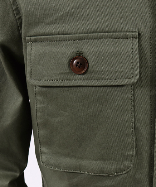 felkod（フィルコッド）の「ms3957-Back Logo Print Military Shirts　ミリタリーシャツ（シャツ/ブラウス・メンズ・カーキ/ブラック・S/M/L）」の16枚目の写真