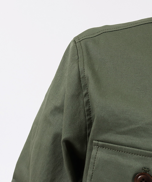 felkod（フィルコッド）の「ms3957-Back Logo Print Military Shirts　ミリタリーシャツ（シャツ/ブラウス・メンズ・カーキ/ブラック・S/M/L）」の17枚目の写真
