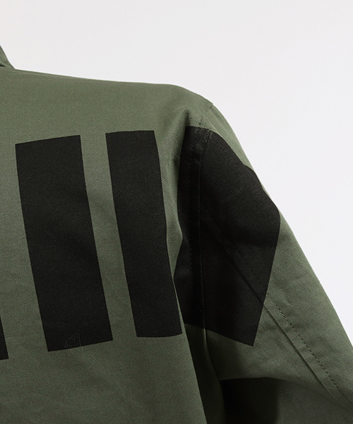 felkod（フィルコッド）の「ms3957-Back Logo Print Military Shirts　ミリタリーシャツ（シャツ/ブラウス・メンズ・カーキ/ブラック・S/M/L）」の18枚目の写真
