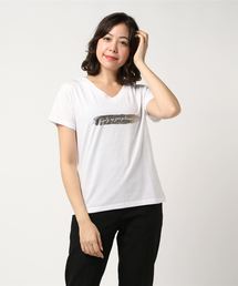 COMME CA ISM | 箔プリントＴシャツ(Tシャツ/カットソー)