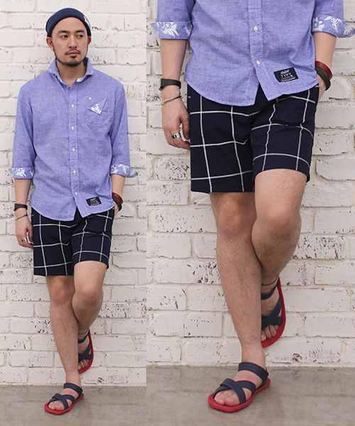 CIAOPANIC TYPY(チャオパニックティピー)の「ウインドペンショーツ(その他パンツ・メンズ・ネイビー/ホワイト・MEDIUM/SMALL/LARGE)」の2枚目の写真