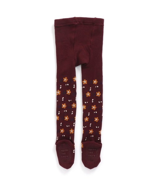 apres les cours（アプレレクール）の「/お花柄タイツ（タイツ/ストッキング・キッズ・ブラウン/ピンク/マスタード・90/100/110/120/140）」の8枚目の写真