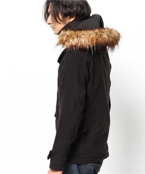 WEGO（ウィゴー）の「WEGO/ファー付きメルトンN-3B（ミリタリージャケット・メンズ・ブラック/カーキ・MEDIUM/LARGE）」の4枚目の写真