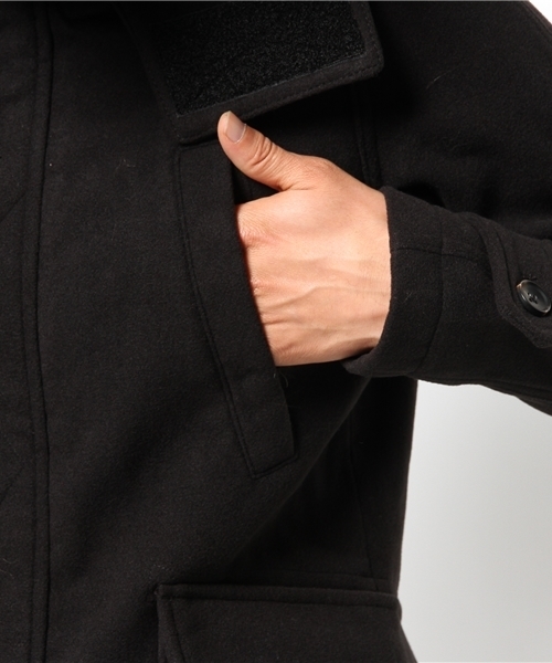 WEGO（ウィゴー）の「WEGO/ファー付きメルトンN-3B（ミリタリージャケット・メンズ・ブラック/カーキ・MEDIUM/LARGE）」の13枚目の写真