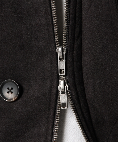 WEGO（ウィゴー）の「WEGO/ファー付きメルトンN-3B（ミリタリージャケット・メンズ・ブラック/カーキ・MEDIUM/LARGE）」の14枚目の写真