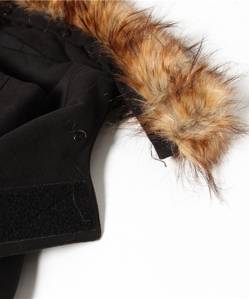 WEGO（ウィゴー）の「WEGO/ファー付きメルトンN-3B（ミリタリージャケット・メンズ・ブラック/カーキ・MEDIUM/LARGE）」の15枚目の写真