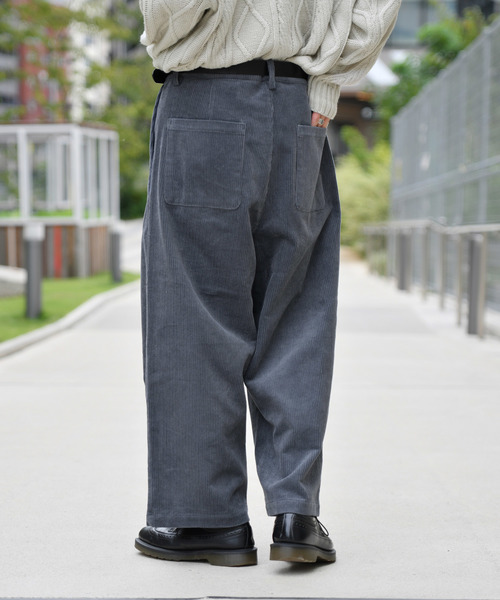 CULLNI コーデュロイ パンツ ユニセックス) コーデュロイストリングカジュアルパンツ