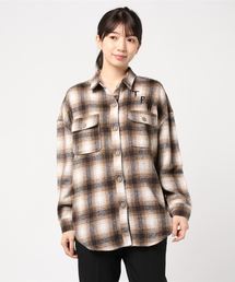 ROGER AND RAW | Roger&Raw/刺繍チェックシャツ(シャツ/ブラウス)