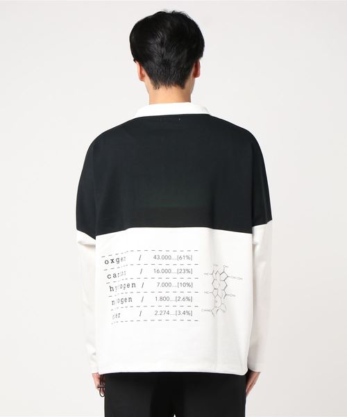 WEGO（ウィゴー）の「WEGO/ビッグシルエットハーフジップバイカラードルマンポンチプルオーバー（スウェット・メンズ・ホワイト/ベージュ・MEDIUM/LARGE）」の22枚目の写真