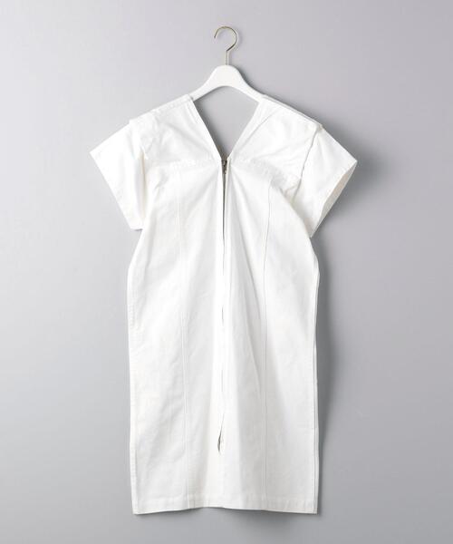 TOGA PULLA（トーガ　プルラ）の「＜TOGA PULLA（トーガ プルラ）＞ジップ ワンピース（ワンピース・レディース・ホワイト/オリーブ・38）」の21枚目の写真