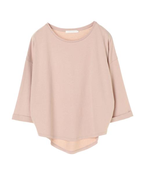 AMERICAN HOLIC（アメリカンホリック）の「袖折り返しゆるカットプルオーバー（Tシャツ/カットソー・レディース・チャコールグレー/ライトグレー/ネイビー/オフホワイト/モカ/ピンクベージュ/その他7・M/L）」の16枚目の写真