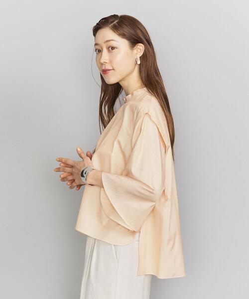 BEAUTY&amp;YOUTH UNITED ARROWS - BY UNITED ARROWS ハイネックフレアースリーブブラウス BEAUTY&YOUTH UNITED ARROWS（ビューティーアンドユース