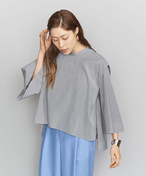 BEAUTY&YOUTH UNITED ARROWS（ビューティーアンドユースユナイテッドアローズ）の「BY ハイネックフレアースリーブブラウス ◆（シャツ/ブラウス・レディース・ホワイト/ブラック/イエロー・FREE）」の19枚目の写真