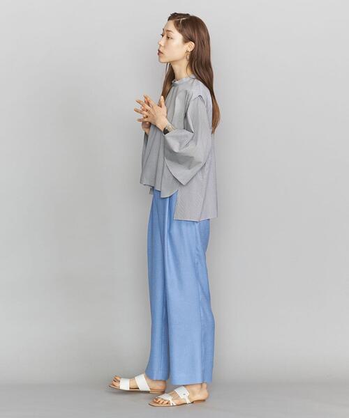 BEAUTY&YOUTH UNITED ARROWS（ビューティーアンドユースユナイテッドアローズ）の「BY ハイネックフレアースリーブブラウス ◆（シャツ/ブラウス・レディース・ホワイト/ブラック/イエロー・FREE）」の16枚目の写真