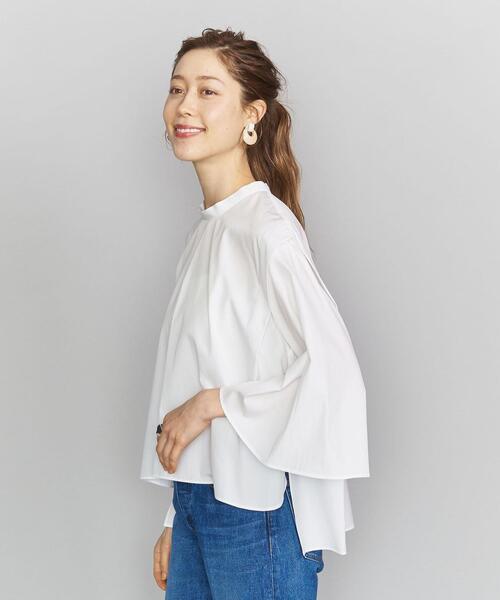BEAUTY&YOUTH UNITED ARROWS（ビューティーアンドユースユナイテッドアローズ）の「BY ハイネックフレアースリーブブラウス ◆（シャツ/ブラウス・レディース・ホワイト/ブラック/イエロー・FREE）」の11枚目の写真
