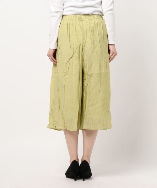 BELLUNA（ベルーナ）の「ビンテージ調素材スカートガウチョ　４２丈（その他パンツ・レディース・パープル系その他/レモンイエロー・SMALL/MEDIUM/LARGE/X-LARGE）」の10枚目の写真
