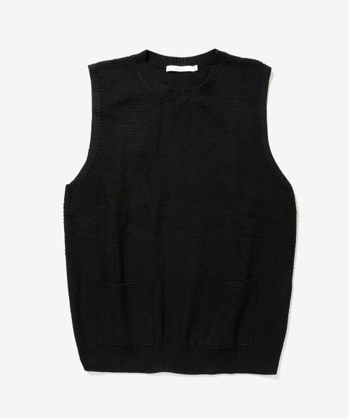 rehacer（レアセル）の「rehacer : Loose Knit Vest Ensemble / ルーズ ニット ベスト アンサンブル（ベスト・メンズ・ブラック/ベージュ・SMALL/MEDIUM/LARGE/X-LARGE）」の7枚目の写真