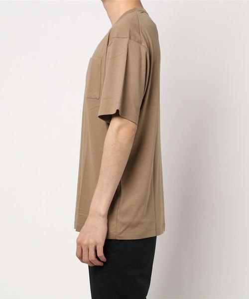 JUNRED（ジュンレッド）の「【快適なTシャツ】バックメッシュポンチクルーカットソー（Tシャツ/カットソー・メンズ・ブラウン/ワイン/ホワイト・S/M/L）」の4枚目の写真