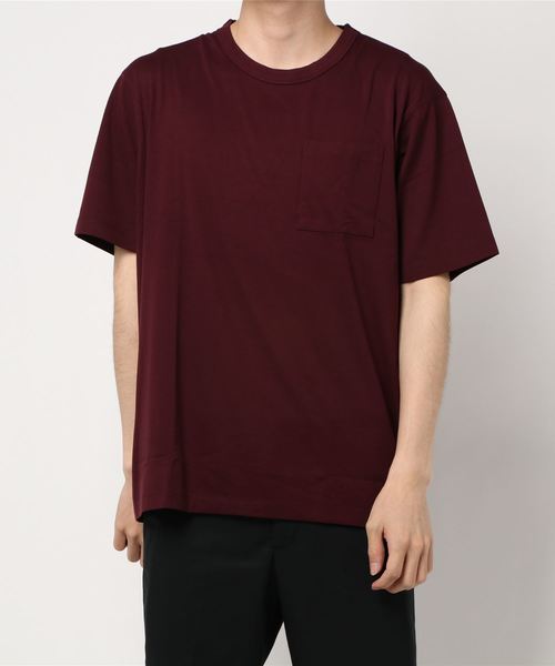 JUNRED（ジュンレッド）の「【快適なTシャツ】バックメッシュポンチクルーカットソー（Tシャツ/カットソー・メンズ・ブラウン/ワイン/ホワイト・S/M/L）」の15枚目の写真