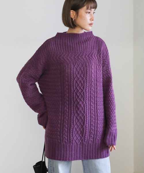 ボトルネックランダムケーブルニット ニット セーター Select Moca セレクトモカ のファッション通販 Zozotown