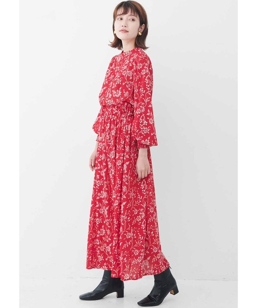 MEDE19F（メデジュウキュウ）の「ＭＥＤＥ１９Ｆ　ヴィンテージパターンプリントロングワンピース（ワンピース・レディース・ブルー/レッド・NM/X-LARGE/XX-LARGE/2T/MEDIUM/LARGE）」の18枚目の写真