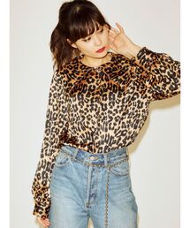 jouetie | カラーステッチビッグカラーブラウス【デザインブラウス】(シャツ/ブラウス)