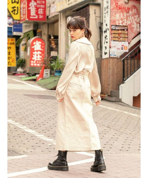 jouetie（ジュエティ）の「カラーステッチビッグカラーブラウス（シャツ/ブラウス・レディース・ブラック/アイボリー/ライトブルー/その他1/その他2・MEDIUM）」の9枚目の写真