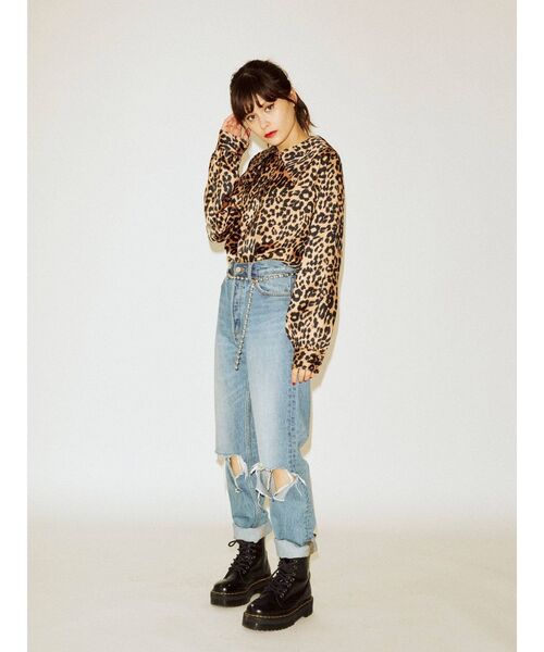 jouetie（ジュエティ）の「カラーステッチビッグカラーブラウス（シャツ/ブラウス・レディース・ブラック/アイボリー/ライトブルー/その他1/その他2・MEDIUM）」の18枚目の写真