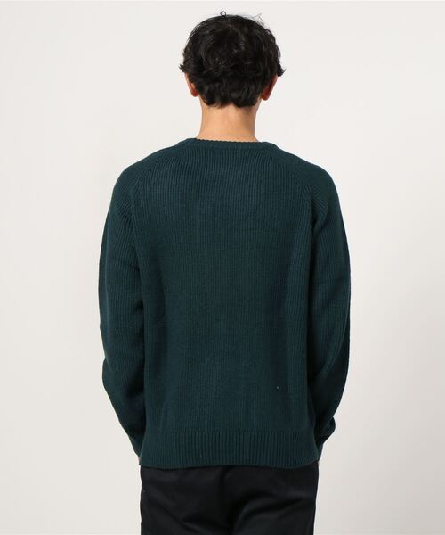 NAVY(ネイビー)の「PBTアラン柄クルーニット(ニット/セーター・メンズ・ホワイト/グリーン/ワイン/チャコール・M/L/XL)」の6枚目の写真