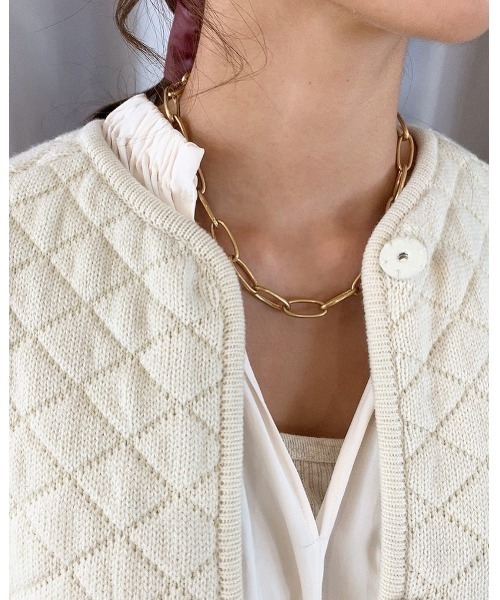 mou（モウ）の「ビッグマットボールネックレス（ネックレス・レディース・シルバー/ゴールド・FREE）」の8枚目の写真