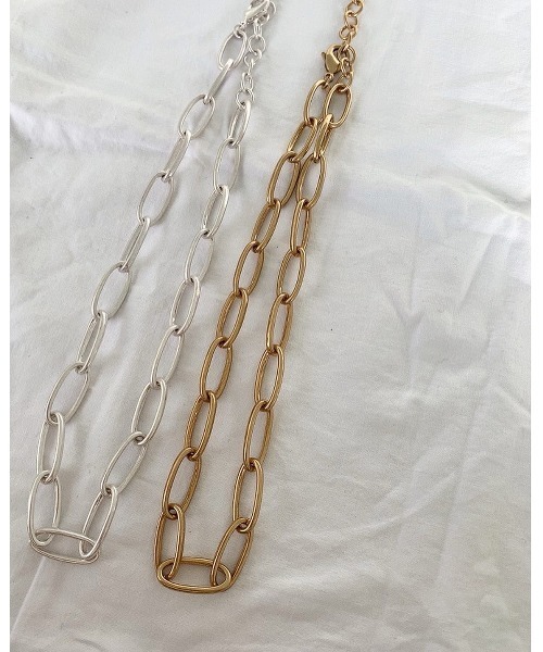 mou（モウ）の「ビッグマットボールネックレス（ネックレス・レディース・シルバー/ゴールド・FREE）」の9枚目の写真